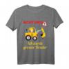 Kinder Groß Bruder Bagger T-Shirt – Lustiges Geburtsspruch Outfit für den Sohn, der bald großer Bruder wird, perfekt als Geschenk zur Geburt und Babyankündigung