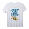 Kinder Tausche Bruder Gegen Bagger T-Shirt - Lustiges Geschenk für Kindergeburtstag, Traktor, Kran & Einhorn Fans