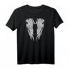 Damen Engelsflügel #2 V-Ausschnitt T-Shirt mit Rückendekor – Perfektes Geschenk für Familie & Freunde