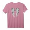 Damen Engelsflügel #2 V-Ausschnitt T-Shirt mit Rückendekor – Perfektes Geschenk für Familie & Freunde