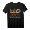 Geburtstagsgeschenk zum 14. Geburtstag - Retro Vintage T-Shirt mit Jahreszahl 2009, limitierte Auflage, lustige Geburtstagskleidung für Teenager und Familie