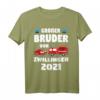 Großer Bruder Von Zwillingen 2021 Feuerwehr Kind Geschenk T-Shirt – Perfekt für Geschwister & Zwillingsfamilien