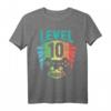 10. Geburtstag Gamer T-Shirt - Lustiges Zocker Level 10 Geschenk im Retro Vintage Look für Jungen und Mädchen