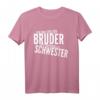 Lustiges Bruder Schwester Spruch T-Shirt – Stolzes Bruder Geburtstags- oder Weihnachtsgeschenk für Humorvolle Familienmitglieder