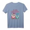 Große Schwester 2021 Eulen Geschenk - Süßes Geschwister T-Shirt für Babyparty, Schwangerschaftsverkündung & Baby-Shower