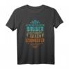 Ich Bin Stolzer Bruder Einer Verdammt Tollen Schwester T-Shirt - Lustiges Geschenk für Geburtstag, Weihnachten & Valentinstag