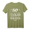 So sieht ein richtig cooler Bruder aus T-Shirt – Lustiges Geschenk für Brüder zum Geburtstag, Weihnachten oder zwischendurch