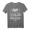 So sieht ein richtig cooler Bruder aus T-Shirt – Lustiges Geschenk für Brüder zum Geburtstag, Weihnachten oder zwischendurch