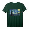 The Starry Night Vincent van Gogh Kunst T-Shirt - Trendiges, stylishes Künstler-Shirt für Sommer, Alltag & Events