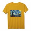 The Starry Night Vincent van Gogh Kunst T-Shirt - Trendiges, stylishes Künstler-Shirt für Sommer, Alltag & Events
