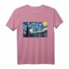 The Starry Night Vincent van Gogh Kunst T-Shirt - Trendiges, stylishes Künstler-Shirt für Sommer, Alltag & Events
