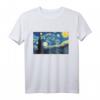 The Starry Night Vincent van Gogh Kunst T-Shirt - Trendiges, stylishes Künstler-Shirt für Sommer, Alltag & Events