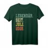Legendäres Vintage T-Shirt zum 13. Geburtstag - Seit Juli 2008 geboren, perfektes Geschenk für Jungen und Mädchen