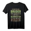 Lustiges Bruder Schwester Geburtstag Weihnachten Geschenk T-Shirt – Witzige Geschenkidee für Bruder und Schwester zum Geburtstag, Weihnachten & Überraschung