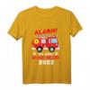 Kinder Ich werde großer Bruder 2022 Feuerwehrauto Baby Ankündigung T-Shirt – Perfektes Geschenk für die Geschwisterankündigung und Babypartys