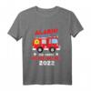 Kinder Ich werde großer Bruder 2022 Feuerwehrauto Baby Ankündigung T-Shirt – Perfektes Geschenk für die Geschwisterankündigung und Babypartys