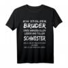 Stolzer Bruder - Lustiges Geschenk für Bruder von Schwester T-Shirt, Ideale Geschenkidee für Brüder