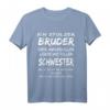 Stolzer Bruder - Lustiges Geschenk für Bruder von Schwester T-Shirt, Ideale Geschenkidee für Brüder