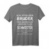 Stolzer Bruder - Lustiges Geschenk für Bruder von Schwester T-Shirt, Ideale Geschenkidee für Brüder