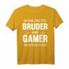 Lustiges Bruder Schwester Gamer Zocker Geburtstag Geschenk T-Shirt – Perfektes Geschenk für den Bruder, der gerne zockt, zum Geburtstag oder Weihnachten