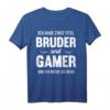 Lustiges Bruder Schwester Gamer Zocker Geburtstag Geschenk T-Shirt – Perfektes Geschenk für den Bruder, der gerne zockt, zum Geburtstag oder Weihnachten