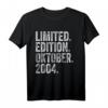 20. Geburtstag Mann - Limited Edition Oktober 2004 T-Shirt, lustiges Geschenk & Dekoration zum 20. Geburtstag