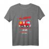 Kinder Großer Bruder 2023 T-Shirt – Feuerwehr Alarm Design für Jungen, die bald Bruder werden, mit Ladebalken und Stolz-Statement