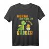Kinder Hurra ich werde ein Großer Bruder 2022 T-Shirt - Niedliches Dino-Shirt zur Schwangerschaftsankündigung und Geburtstagsüberraschung