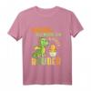 Kinder Hurra ich werde ein Großer Bruder 2022 T-Shirt - Niedliches Dino-Shirt zur Schwangerschaftsankündigung und Geburtstagsüberraschung