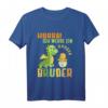 Kinder Hurra ich werde ein Großer Bruder 2022 T-Shirt - Niedliches Dino-Shirt zur Schwangerschaftsankündigung und Geburtstagsüberraschung