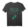 DER WEG ZU MEINEM HERZEN - Lustiges Hund Motiv T-Shirt für Hundeliebhaber, Geburtstags- und Vatertagsgeschenk