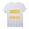 Bruder Schwester Spruch Lustig Witzig Weihnachten Geschenk T-Shirt - Humorvolles Familiengeschenk für Bruder oder Schwester zum Geburtstag oder Last Minute