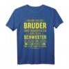 Stolzer Bruder von toller Schwester Geburtstag Geschenk T-Shirt – Lustiges Geburtstagsgeschenk für den Bruder zum Feiern, Party und Überraschung