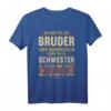 Lustiges Bruder Schwester Geburtstag & Weihnachts Geschenk T-Shirt – Humorvolles Geschenkidee für Bruder und Schwester