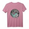 Lustiges Astronaut Mond Sprayer Graffiti Smile Planet Kunst T-Shirt – Kreatives Geschenk für Kinder, Jugendliche und Kunstliebhaber zu Weihnachten & Geburtstagsfeiern