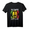 Stoppt Krieg nur Liebe Frieden Brüderlich Peace T-Shirt - Für Friedensförderer und Anti-Kriegs-Unterstützer