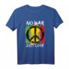 Stoppt Krieg nur Liebe Frieden Brüderlich Peace T-Shirt - Für Friedensförderer und Anti-Kriegs-Unterstützer