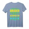 Bruder Schwester Spruch Lustig Witzig Geburtstag Geschenk T-Shirt - Originelle Geschenkidee für den Bruder zum Geburtstag