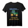 Großer Bruder T-Shirt mit Traktor - Lustiges Bauernhof Geschenk zur Babyankündigung & Geburt für den kleinen Sohn