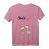 Kinder Große Schwester 2024 Giraffen Mädchen T-Shirt – Süßes Geschenk zur Schwangerschaftsverkündung, Babyparty & Baby-Shower