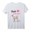 Kinder Große Schwester 2024 Giraffen Mädchen T-Shirt – Süßes Geschenk zur Schwangerschaftsverkündung, Babyparty & Baby-Shower