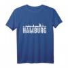 Hamburg Skyline Stadt T-Shirt – Geschenk für Hamburger, Freunde und Familie zum Geburtstag oder Weihnachten