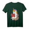 Glaube An Dich Selbst Einhorn T-Shirt für Buchliebhaber – Magie, Glitzer & Bücherwurm Motiv, perfektes Geschenk für Leser aller Altersgruppen