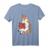 Glaube An Dich Selbst Einhorn T-Shirt für Buchliebhaber – Magie, Glitzer & Bücherwurm Motiv, perfektes Geschenk für Leser aller Altersgruppen