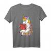 Glaube An Dich Selbst Einhorn T-Shirt für Buchliebhaber – Magie, Glitzer & Bücherwurm Motiv, perfektes Geschenk für Leser aller Altersgruppen