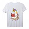 Glaube An Dich Selbst Einhorn T-Shirt für Buchliebhaber – Magie, Glitzer & Bücherwurm Motiv, perfektes Geschenk für Leser aller Altersgruppen