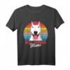 Bullterrier Hunde Mama T-Shirt - Lustiges Hundeliebhaber Outfit im Vintage Look, ideales Geschenk zu Weihnachten & Geburtstag