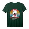 Bullterrier Hunde Mama T-Shirt - Lustiges Hundeliebhaber Outfit im Vintage Look, ideales Geschenk zu Weihnachten & Geburtstag