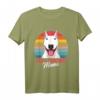 Bullterrier Hunde Mama T-Shirt - Lustiges Hundeliebhaber Outfit im Vintage Look, ideales Geschenk zu Weihnachten & Geburtstag