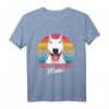 Bullterrier Hunde Mama T-Shirt - Lustiges Hundeliebhaber Outfit im Vintage Look, ideales Geschenk zu Weihnachten & Geburtstag